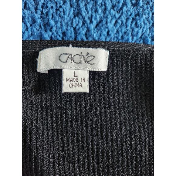 Cache Women's Sequin Basic Stretchy Top L - Picture 6 of 6